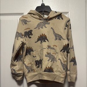 Garanimals Cream Dinosaur Print Kids Hoodie